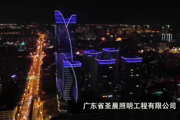 云南海源财富广场夜景照明工程