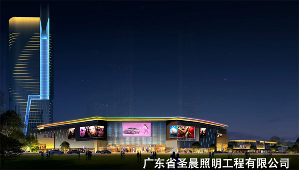 四川遂宁远成中心建筑夜景灯光亮化