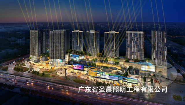 佛山东基童梦广场建筑夜景照明设计