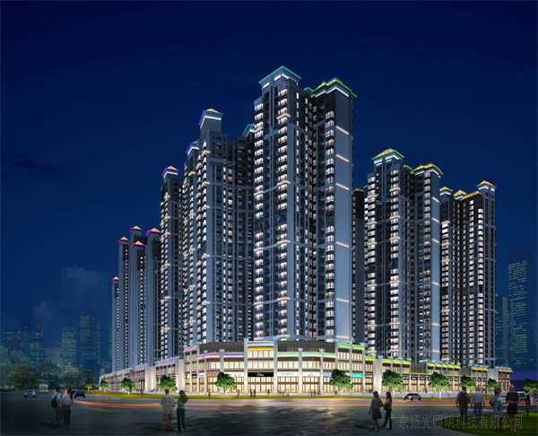 广西南宁金川阳光城翡丽湾住宅亮化