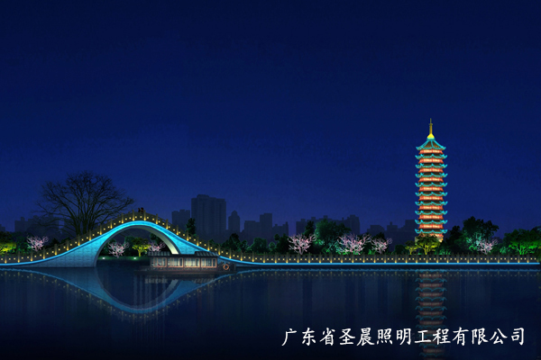 广西河岸桥梁照明工程