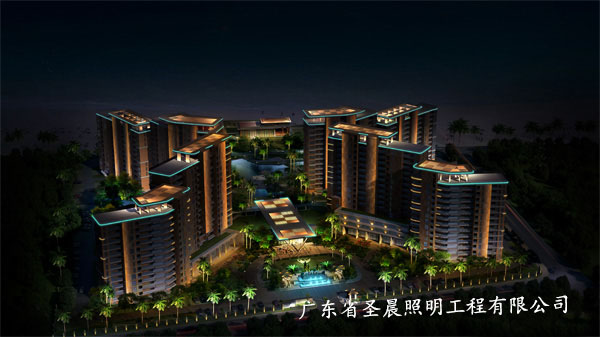 海南天喜酒店景观亮化