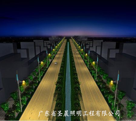 东莞学府路景观照明工程