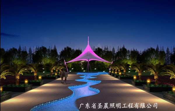 湖北银泉景观照明