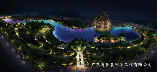 广西桂林中央公园景观亮化设计