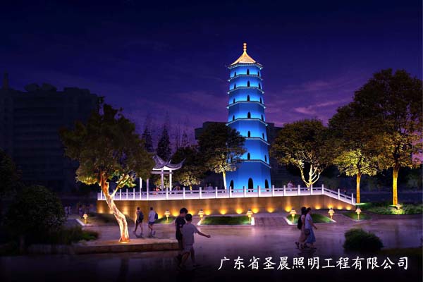 扬州文昌阁古建筑照明