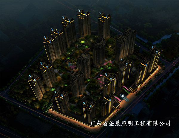 佛山星英半岛楼宇亮化照明
