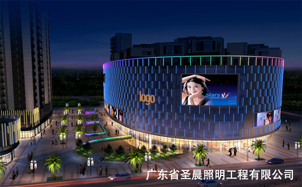 佛山华誉豪庭夜景照明亮化