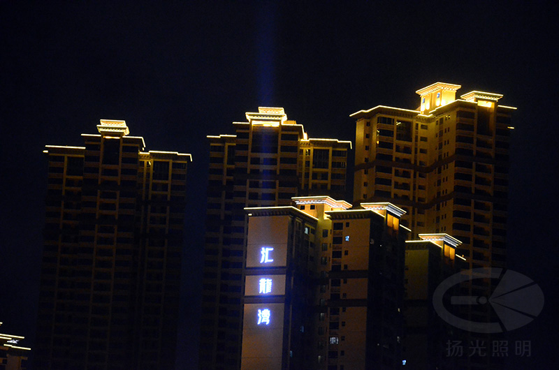 深圳汇龙湾灯光工程实景图