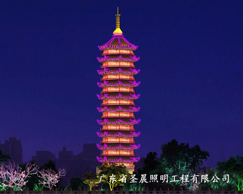 西安古塔灯光工程