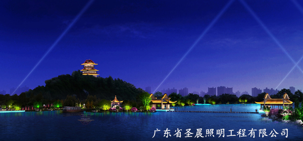 灵川河岸夜景照明设计