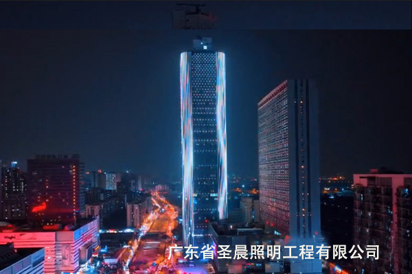 广州珠江壹号超高层建筑泛光照明工程