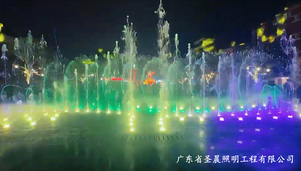 中国举重博物馆广场灯光秀