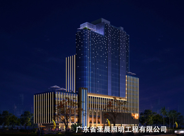 昆锐商务中心夜景照明